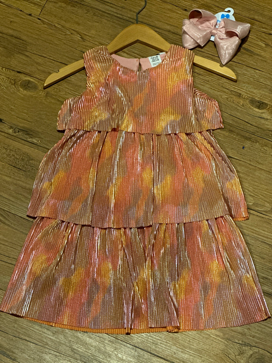 metallic rainbow dress Metallic Rainbow Layered Dress – Ribbons and Beaus Boutique