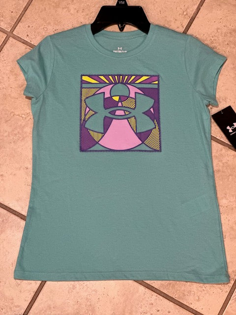Under Armour 37 Radial Turquoise Tee