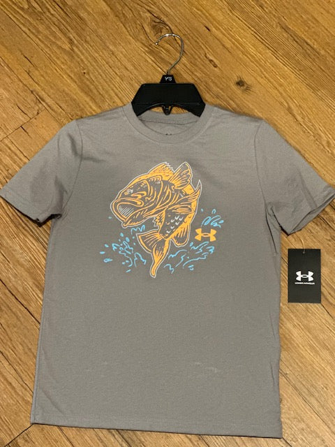 Under Armour Pewter Fish Tee