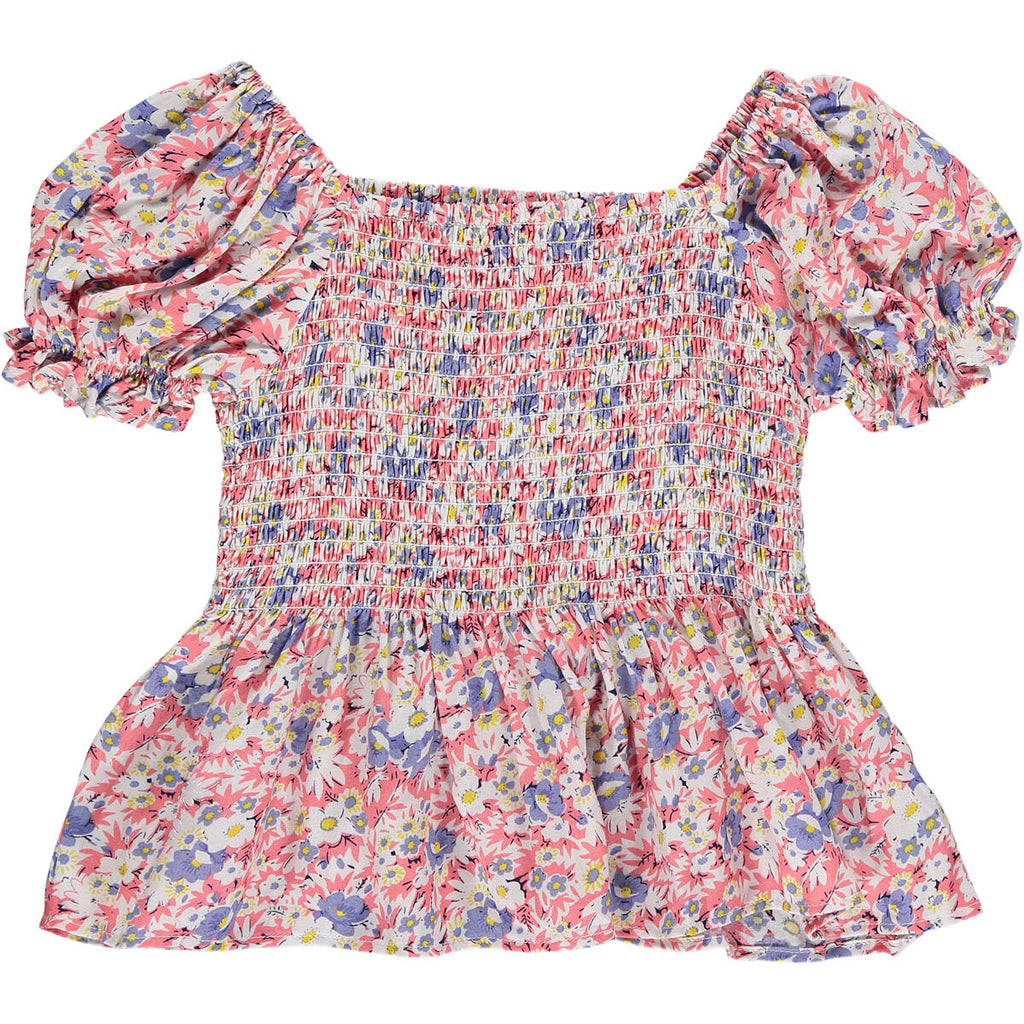 Eleanor Pink Floral Blouse