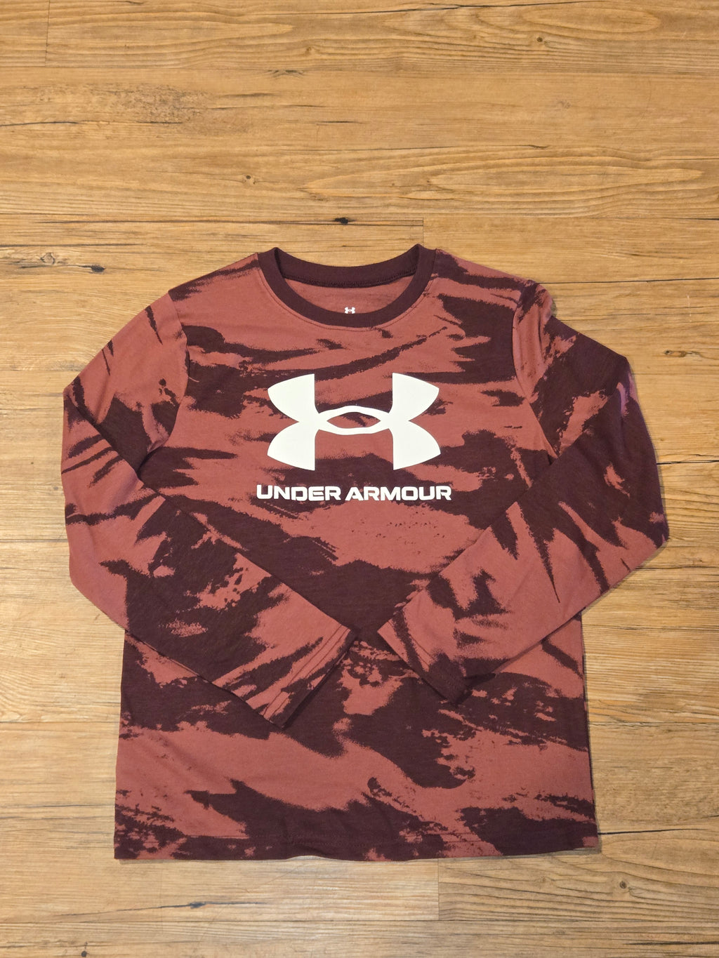 UA 600 Maroon Camo Tee