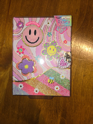 Groovy Flower Diary with Lock & Keys