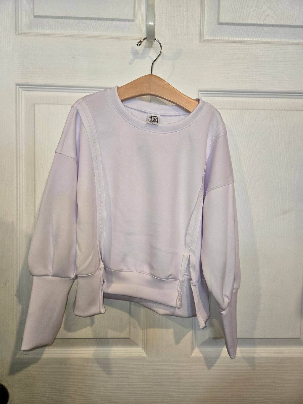 Ivory Solid Scuba LS top