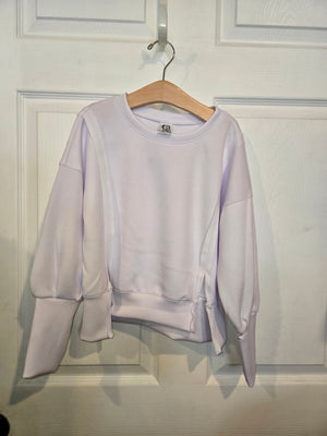 Ivory Solid Scuba LS top
