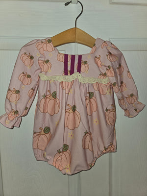 Playsuit Bubble- Retro Pumpkin