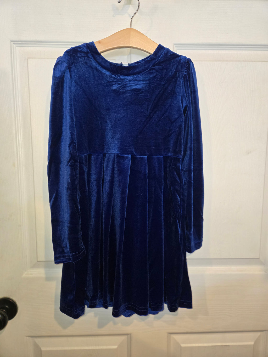 Dark Blue Velvet Dress
