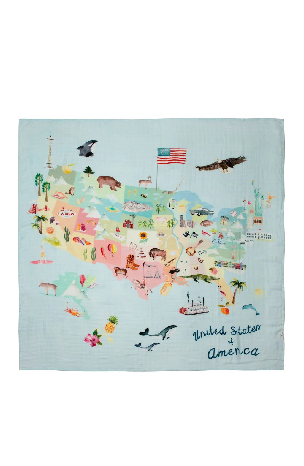 USA Muslin Quilt Blanket