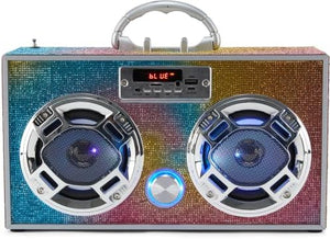 Swirl Bling Retro Boombox