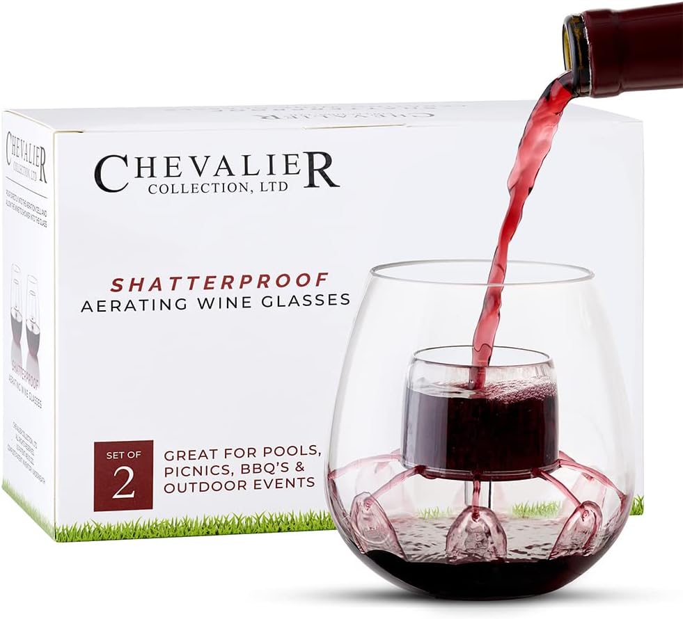 Chevalier Shaterproof Aerating Wine Glasses