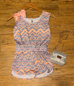Chevron Motif Romper