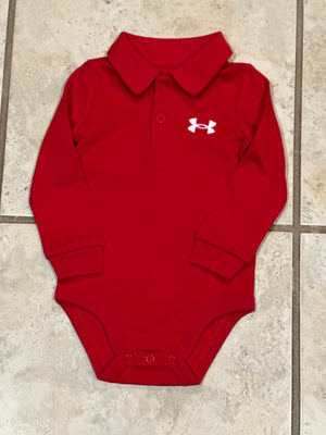 Under Armour Long Sleeve Polo Bodysuit 3-6 month