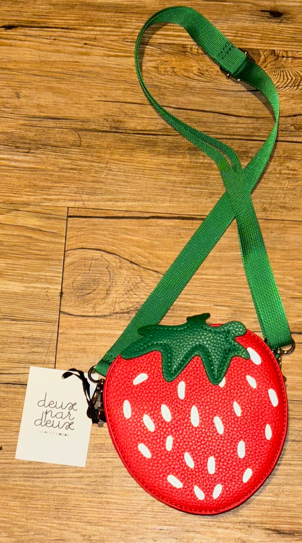 deux strawberry purse
