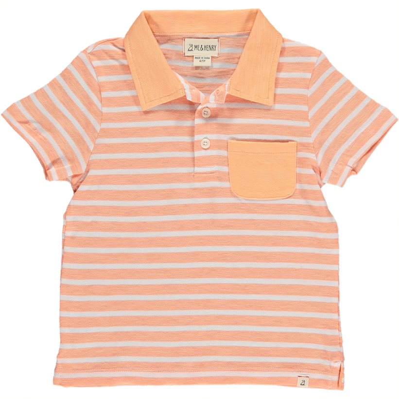 Anchor Peach/White Polo