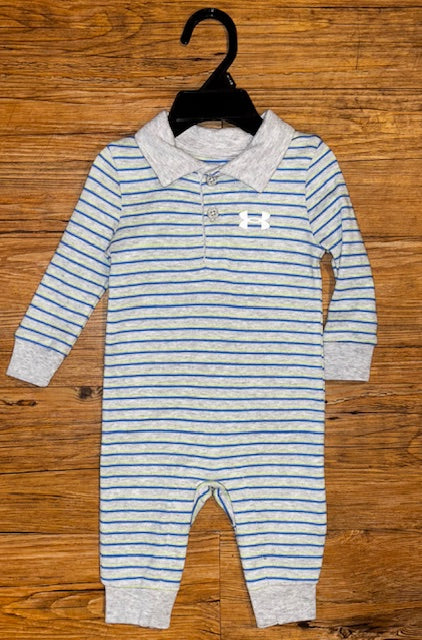 UA 052 Mod Gray Striped Onsie