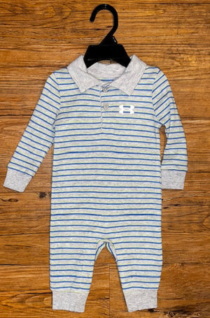 UA 052 Mod Gray Striped Onsie
