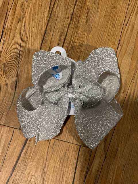 King Sparkle Glimmer Silver Bow
