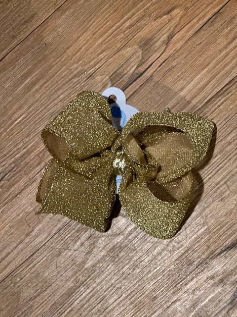 King Sparkle Glimmer Gold Bow