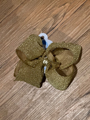 King Sparkle Glimmer Gold Bow