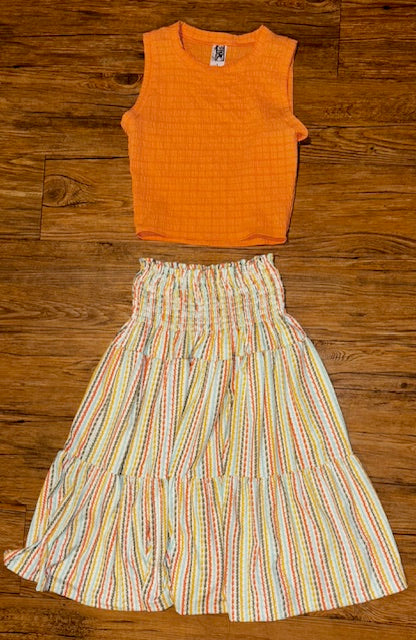 Boho Stripe Skirt
