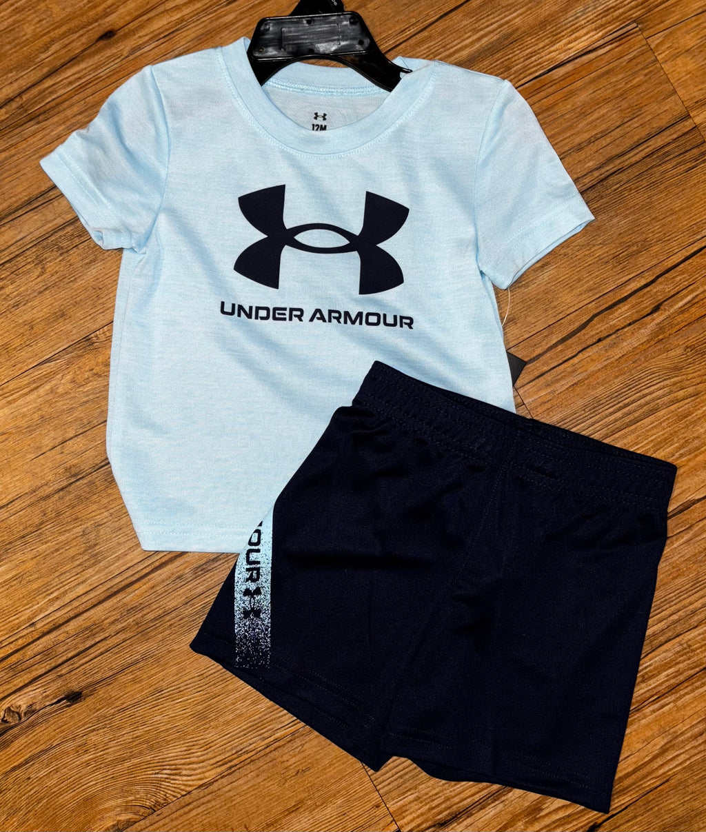 Under Armour Stream Blue Short Set