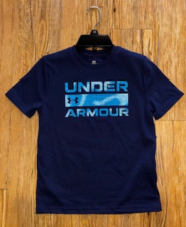 UA 413 Navy Logo Tee