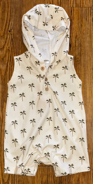 Tropical Hoodie Shorttalls