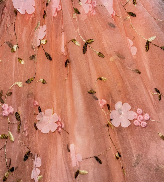3D Flower Garden Tulle Dress