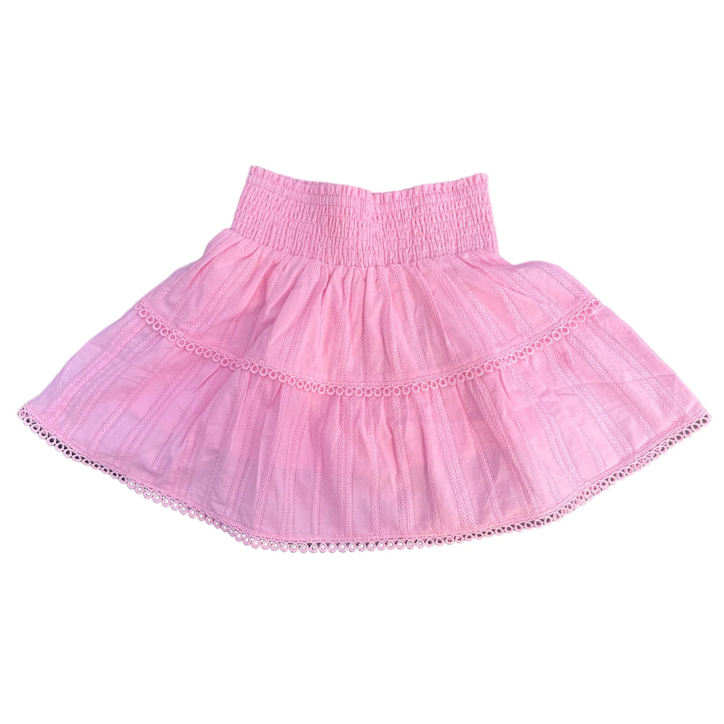 Pink Smocked Skirt