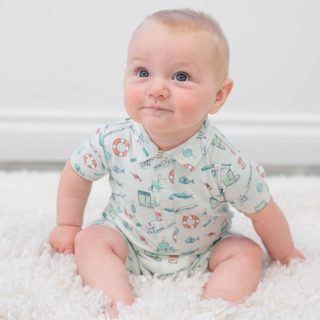 Fishing Polo Romper