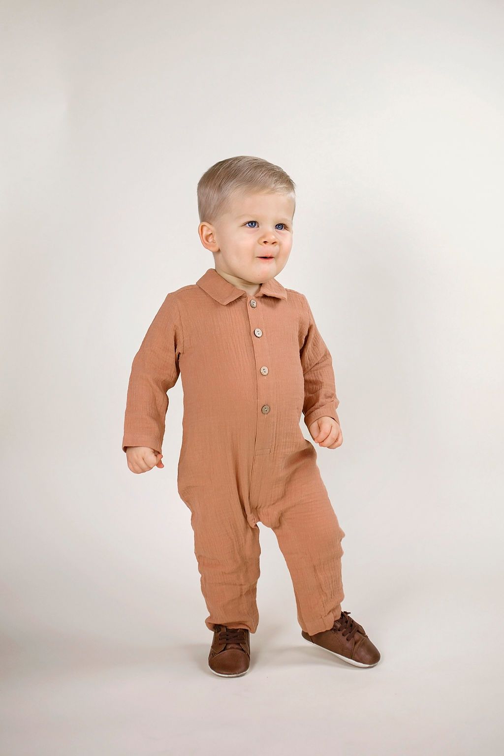 Brick Collared One Piece